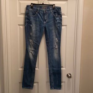 Buckle Black skinny jeans